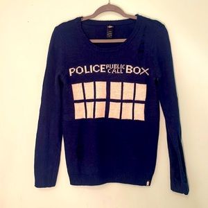 Doctor Who Tardis Sweater